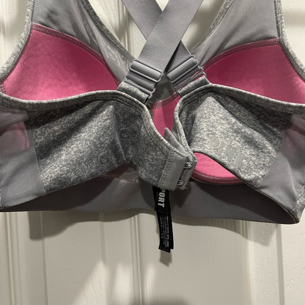 Gray Cross-Back Athletic Tank Top - Picture 3 of 4